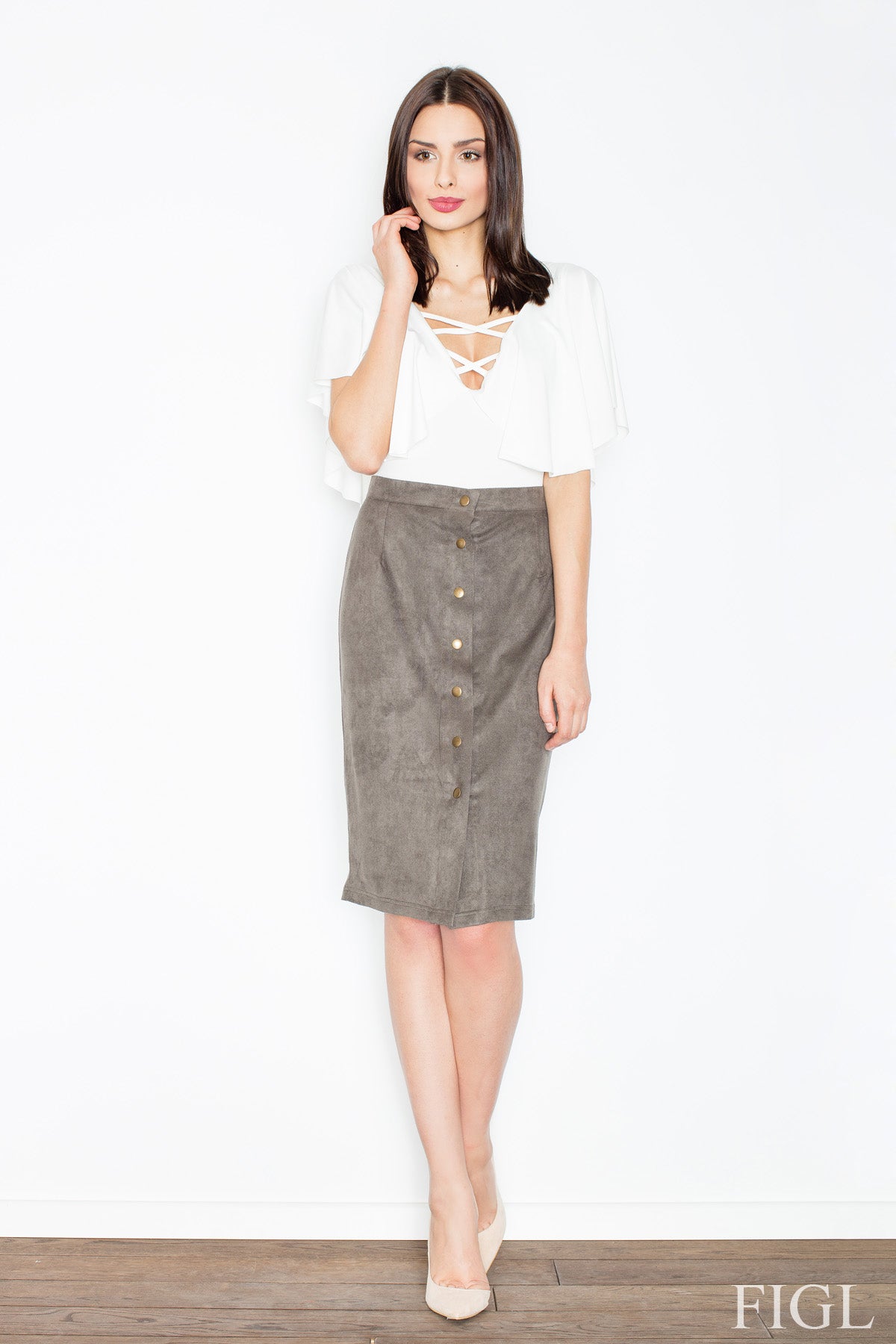 Jupe femme Figl — vert