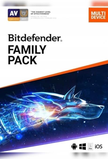 Bitdefender Family Pack (PC, Android, Mac, iOS) (15 Devices, 2 Years) - Bitdefender Key - GLOBAL