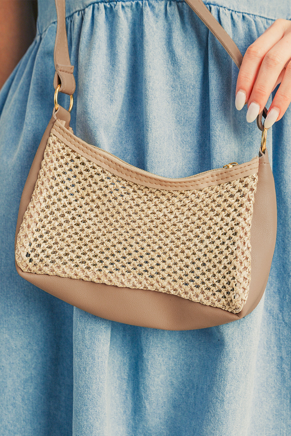 Pièce mode femme patchwork — kaki