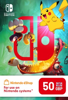 Nintendo eShop Card 50 GBP - Nintendo eShop Key - UNITED KINGDOM
