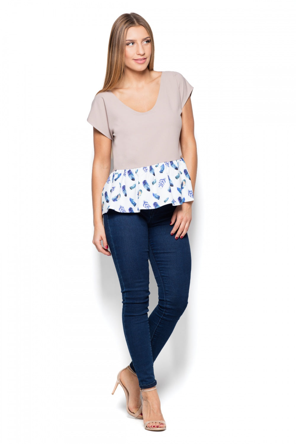 Blouse femme Katrus Chemisier Chemisier — beige