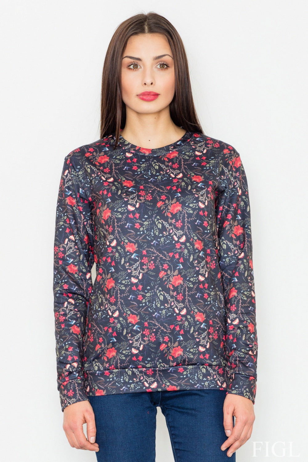 T-shirt femme Figl Sweatshirt Sweatshirt — noir