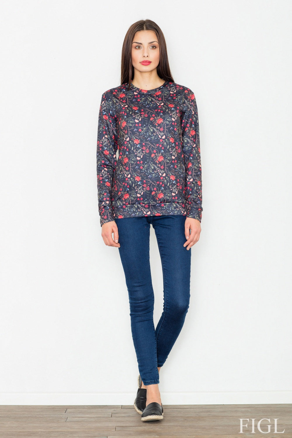 T-shirt femme Figl Sweatshirt Sweatshirt — noir