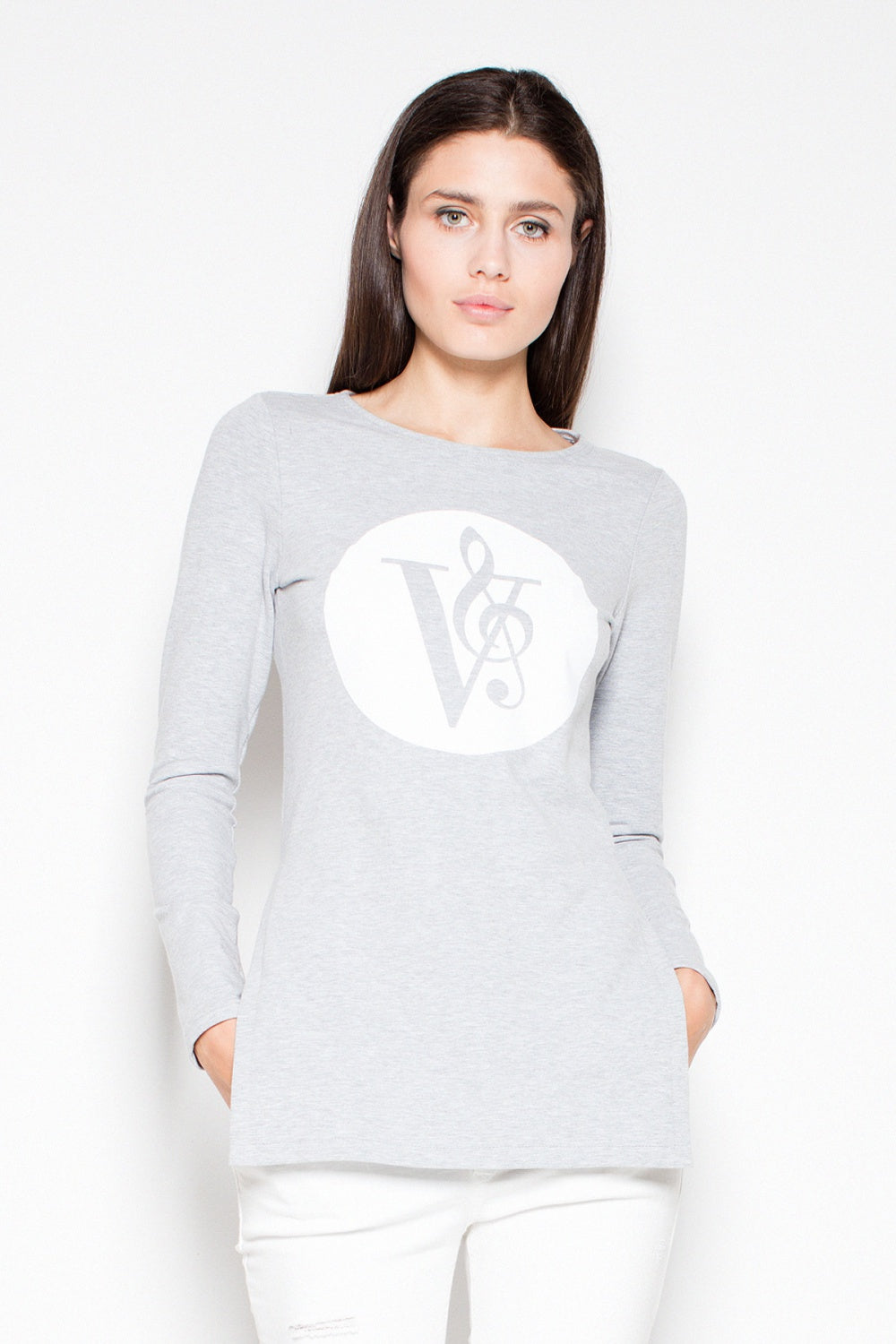 T-shirt femme Venaton Sweatshirt Sweatshirt — gris