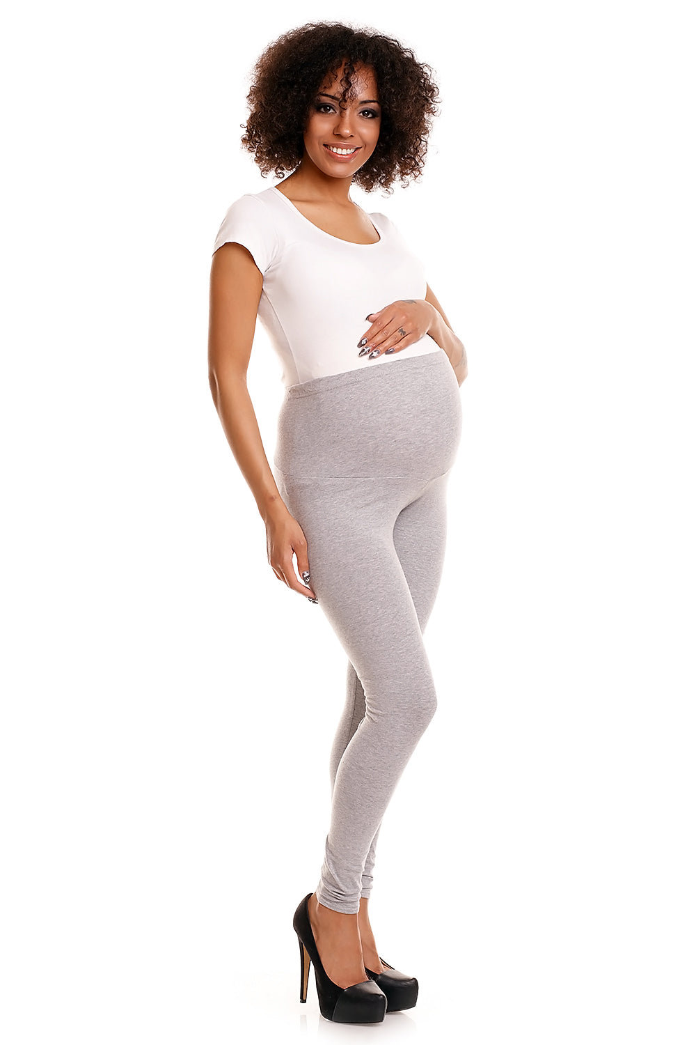Legging grossese femme PeeKaBoo — gris