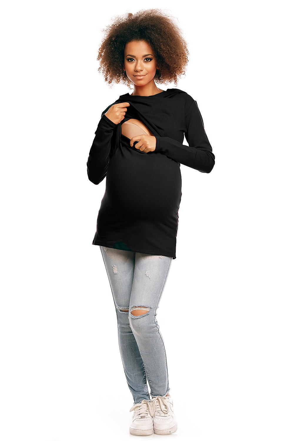 T-shirt femme PeeKaBoo — noir