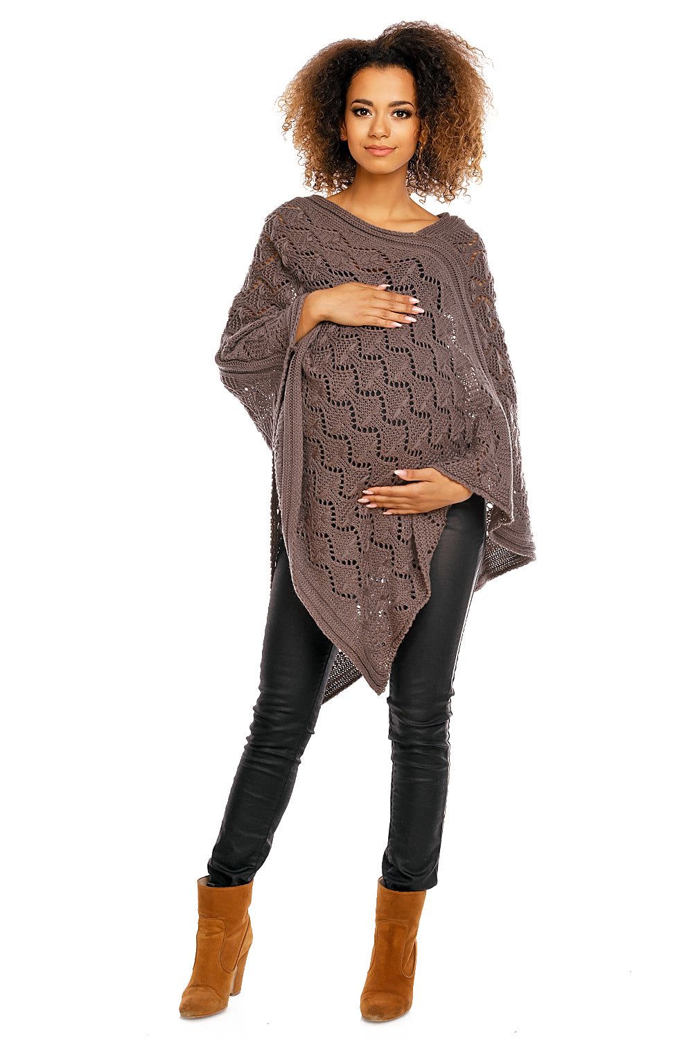 Cardigan de grossesse femme PeeKaBoo — brun