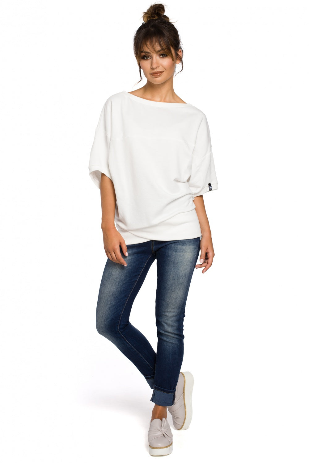 T-shirt femme BeWear Sweatshirt Sweatshirt — beige