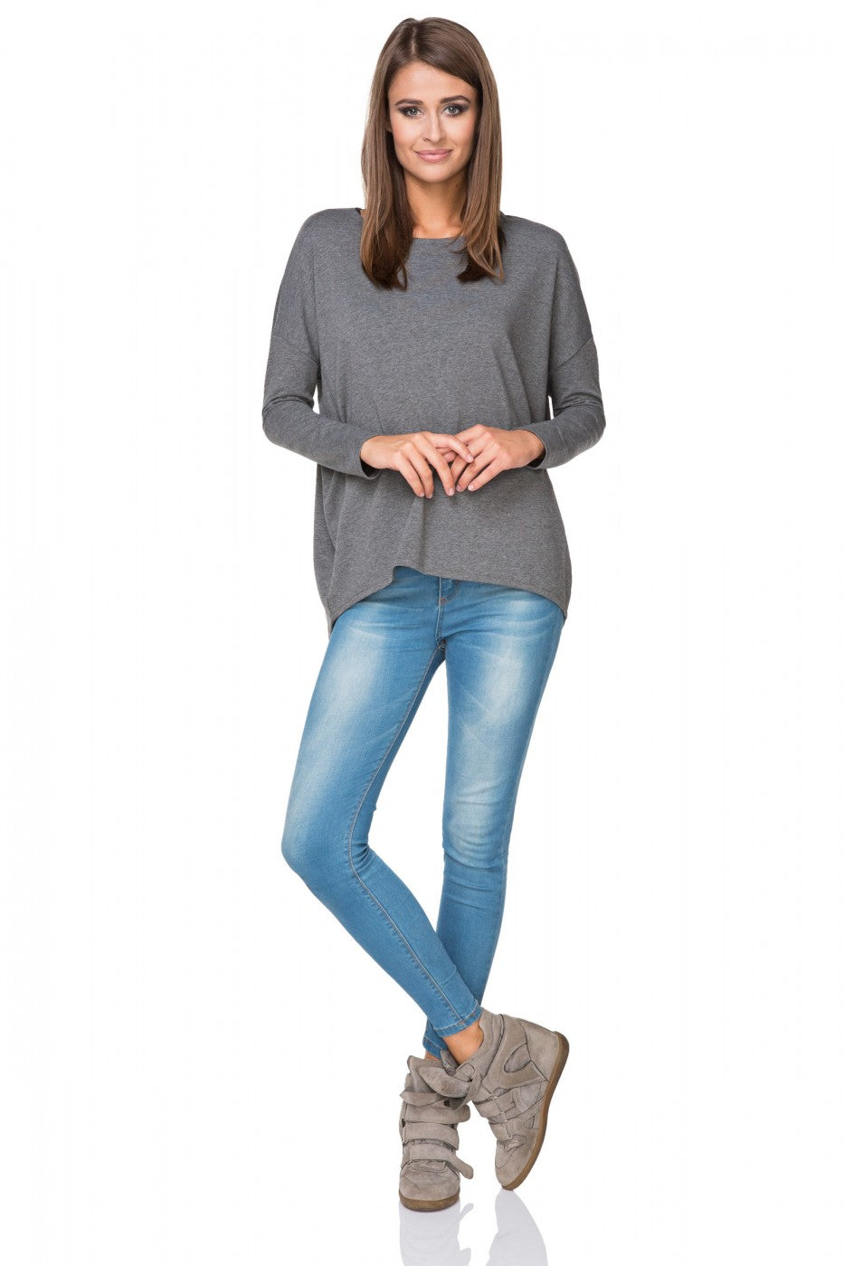 T-shirt femme Tessita Sweatshirt Sweatshirt — gris