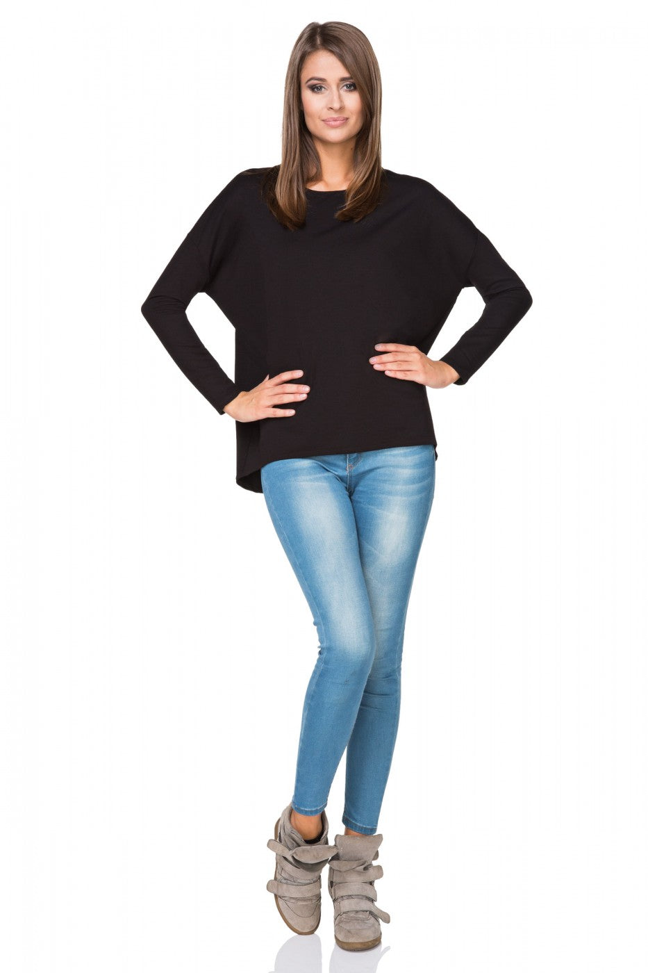 T-shirt femme Tessita Sweatshirt Sweatshirt — noir