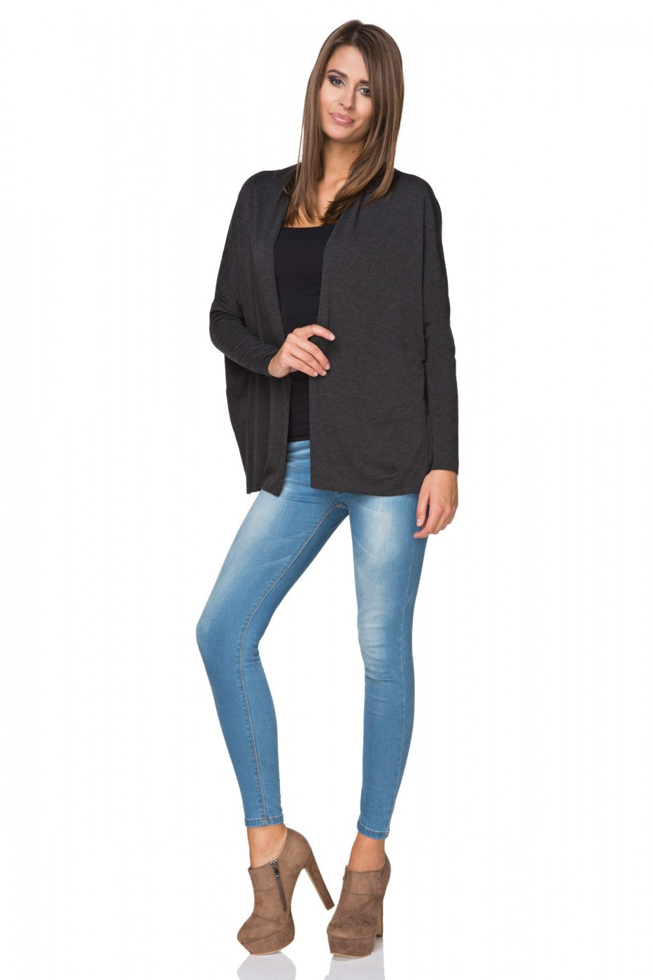 Cardigan femme Tessita — gris