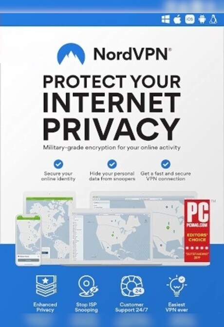 NordVPN Complete VPN Service (PC, Android, Mac, iOS) 10 Devices, 1 Year - NordVPN Key - GLOBAL