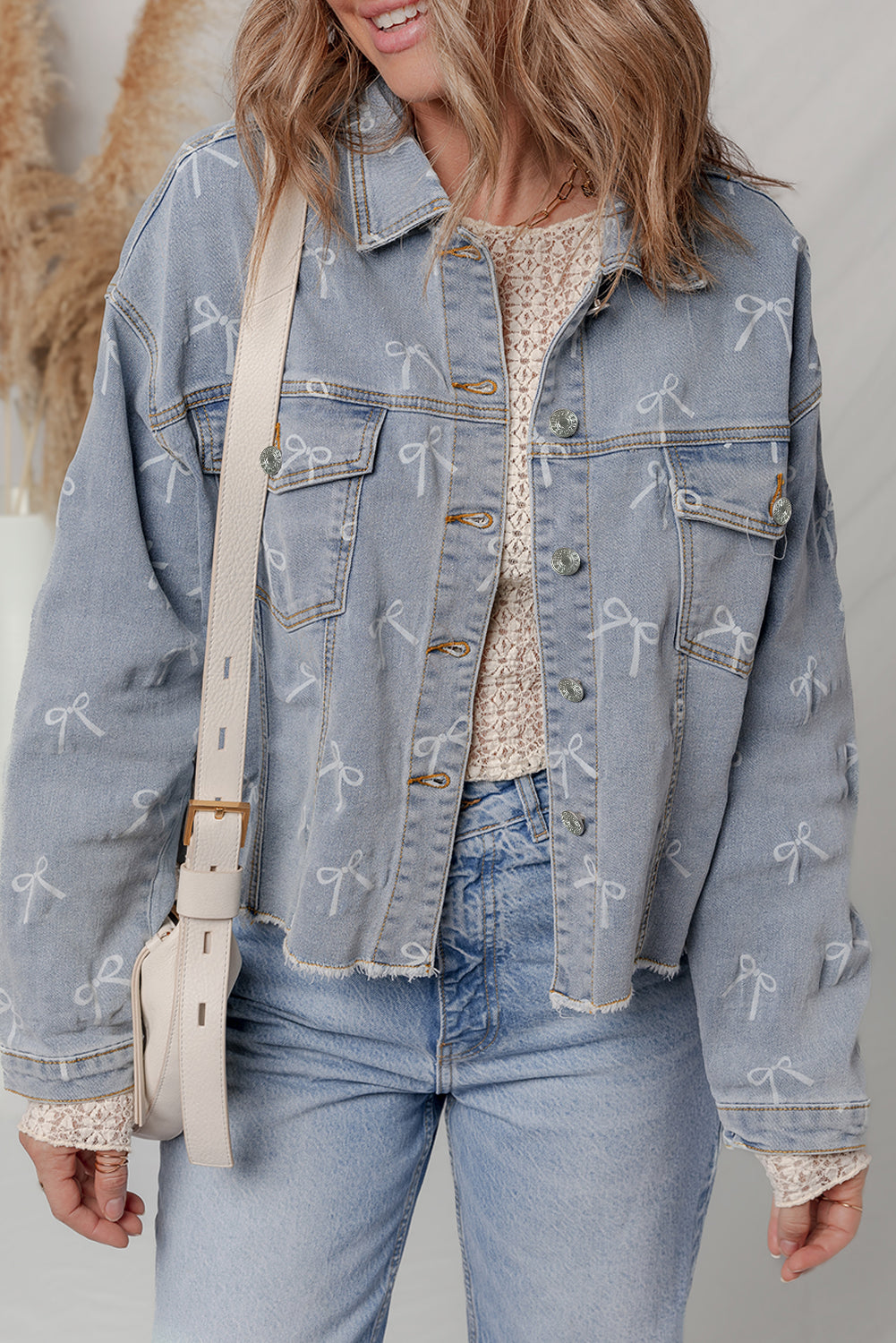 Veste femme denim — bleu ciel