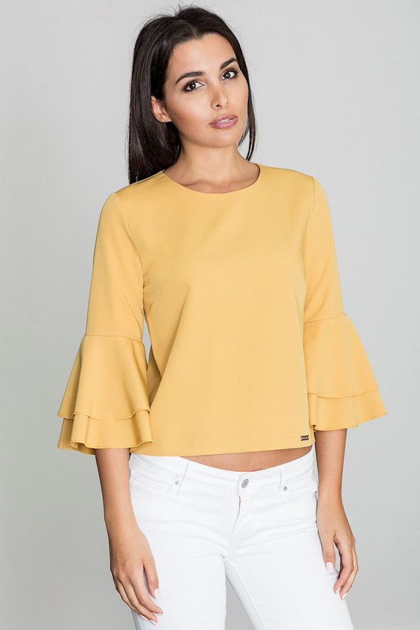 Blouse femme Figl Chemisier Chemisier — jaune