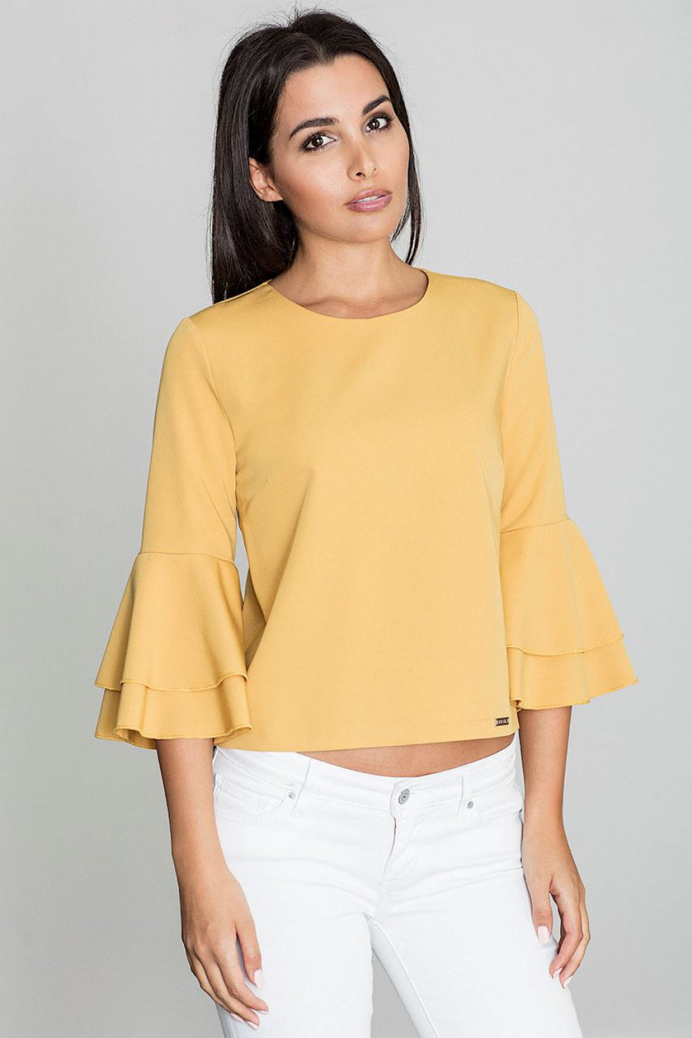Blouse femme Figl Chemisier Chemisier — jaune