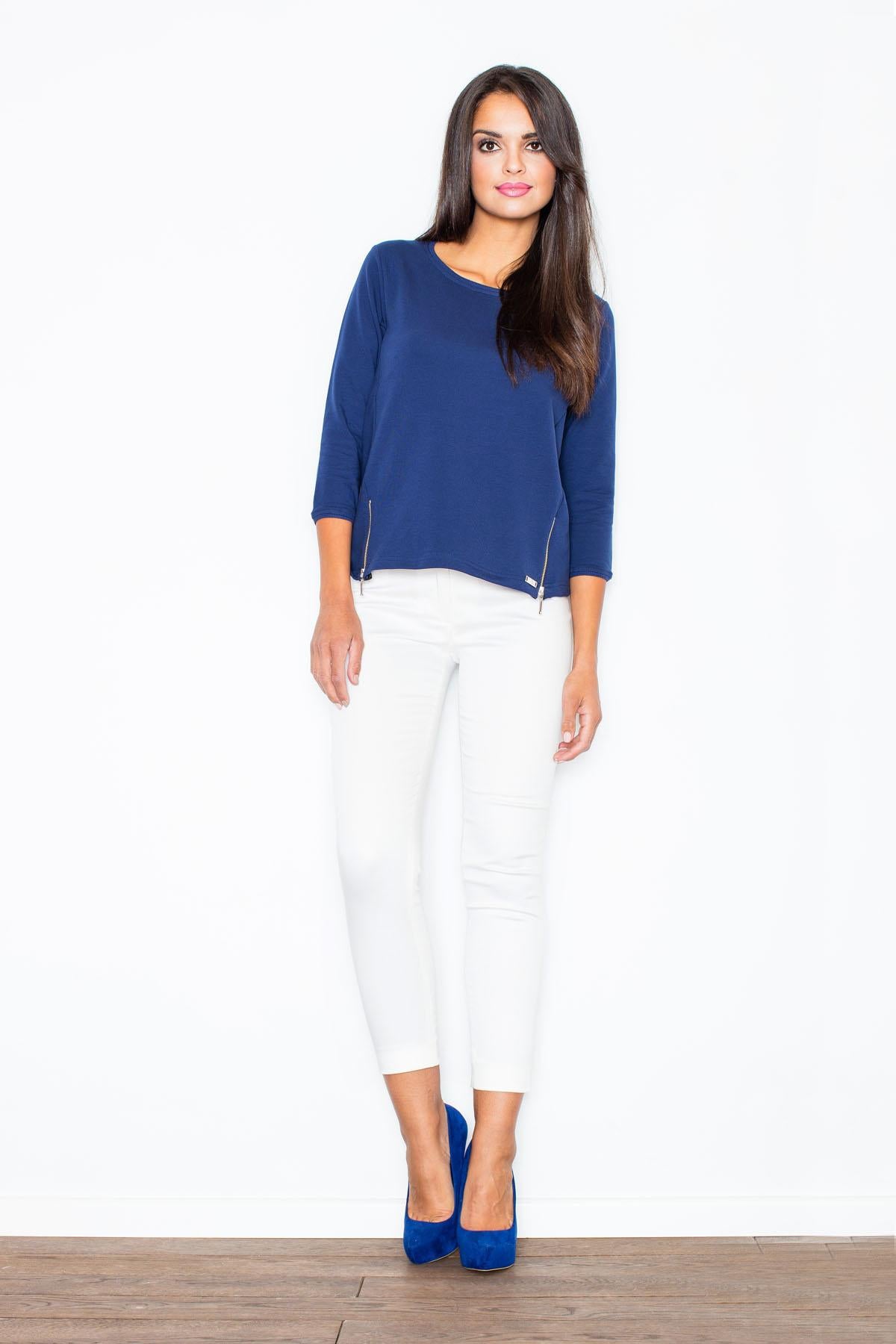 T-shirt femme Figl Sweatshirt Sweatshirt — bleu