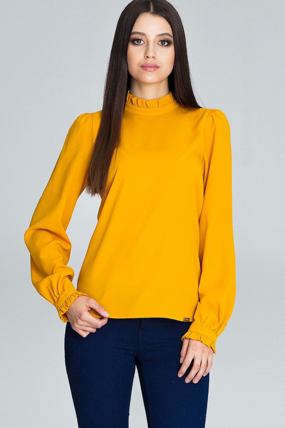 Blouse femme Figl Chemisier Chemisier — jaune