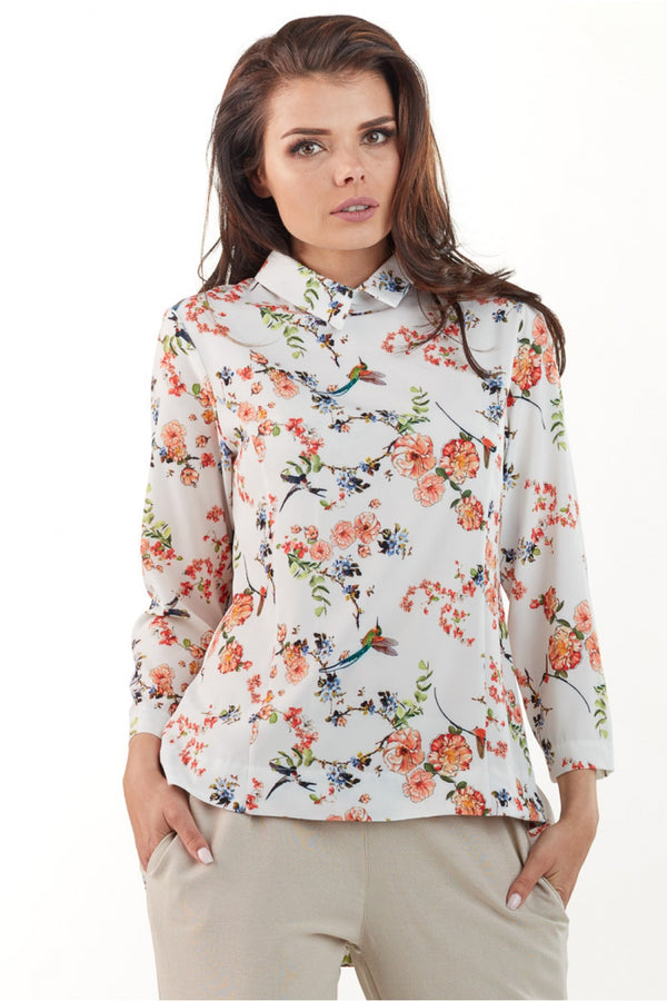 Blouse femme awama Chemise Chemise — beige