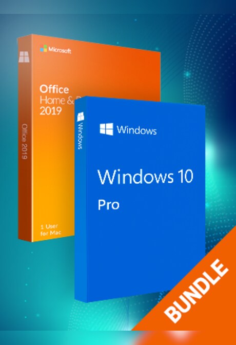 Microsoft Windows 10 Pro & Microsoft Office Home & Business 2019 (Mac) bundle - Microsoft Key - GLOBAL