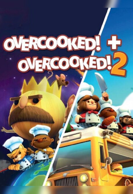 OVERCOOKED! 1 & 2 BUNDLE (PC) - Steam Key - EUROPE