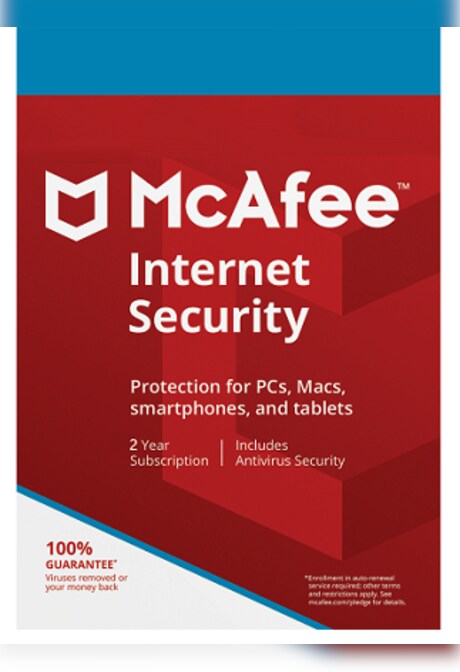 McAfee Internet Security 1 Device 2 Years - McAfee Key - GLOBAL