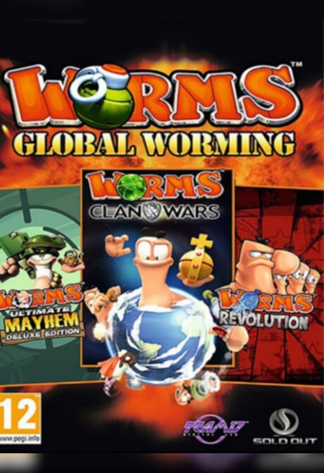 Worms Triple Game Bundle Steam Key GLOBAL