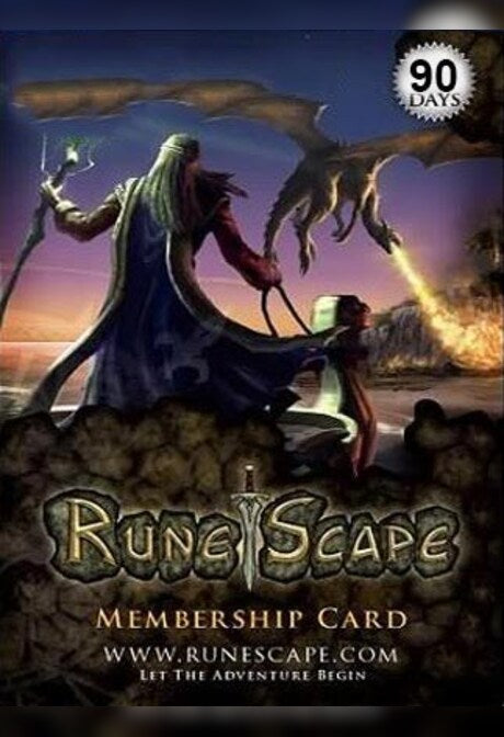 RuneScape Membership Timecard 90 Days - Runescape Key - GLOBAL