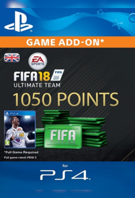 FIFA 18 Ultimate Team PSN GERMANY 1050 Points Key PS4