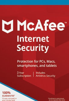 McAfee Internet Security 1 Device 3 Years - McAfee Key - GLOBAL