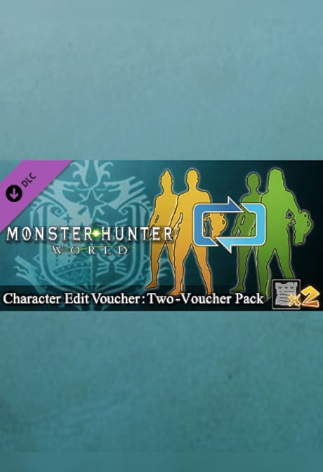 Monster Hunter: World - Character Edit Voucher: Two-Voucher Pack Steam Gift NORTH AMERICA