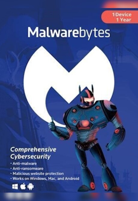 Malwarebytes Anti-Malware PC, Android, Mac 1 Year 1 Device Key GLOBAL