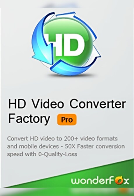 HD Video Converter Factory Pro (PC) (1 Device, Lifetime)  - Wonderfox Key - GLOBAL