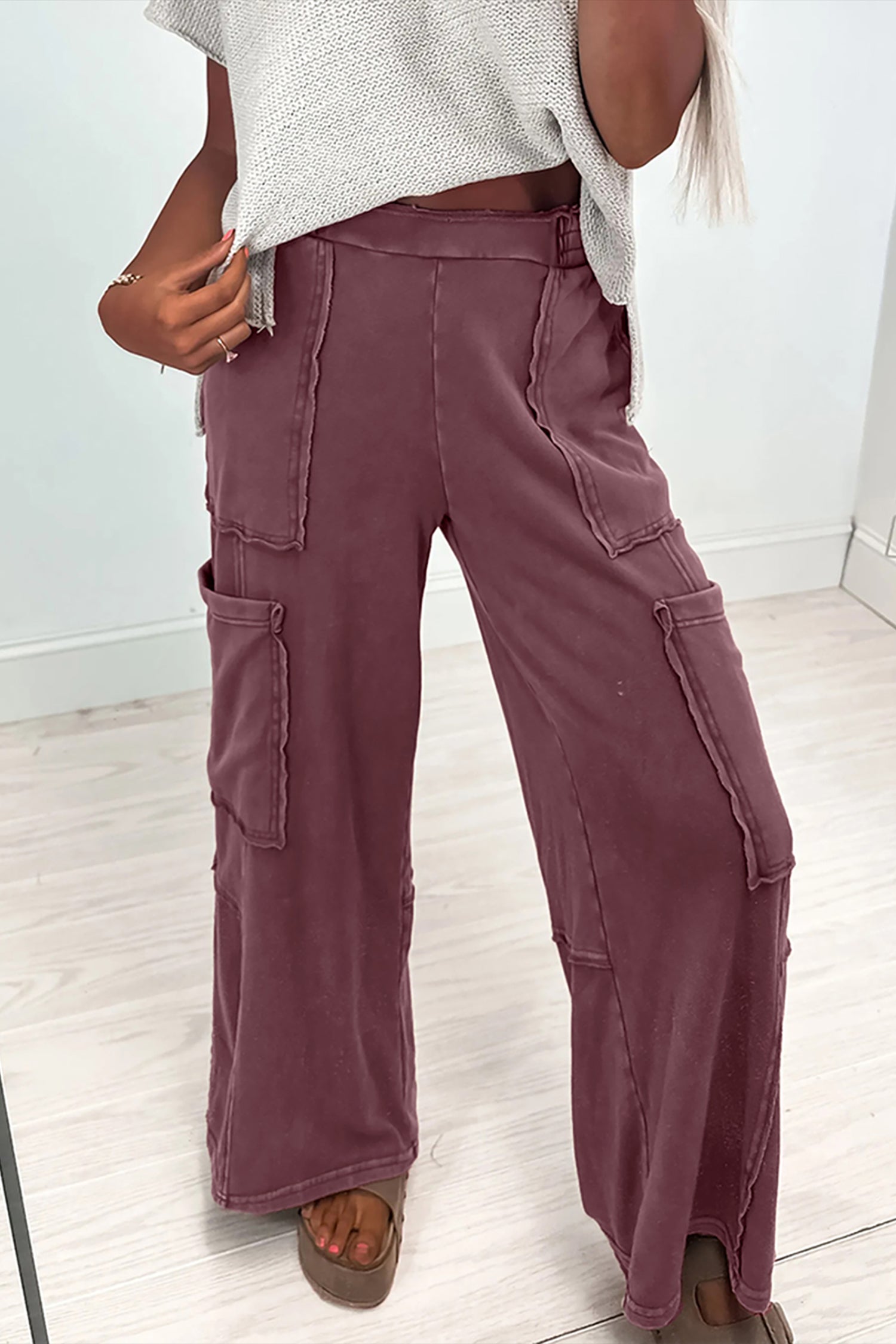 Pièce mode femme poches — rouge