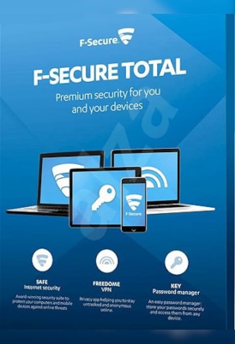 F-Secure Total (PC, Android, Mac, iOS) (1 Device, 1 Year)  - F-Secure Key - GLOBAL