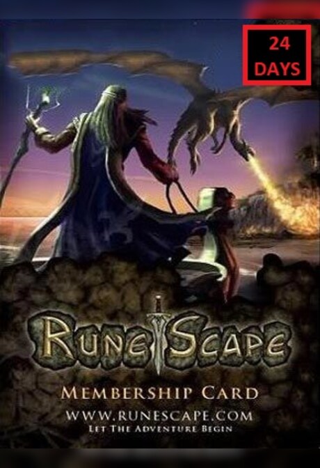 RuneScape Membership Timecard 24 Days (PC) - Runescape Key - GLOBAL