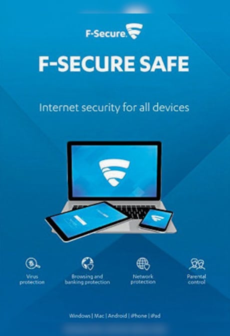 F-Secure Internet Security (formerly SAFE) (PC, Android, Mac) 10 Devices, 1 Year - F-Secure Key - GLOBAL