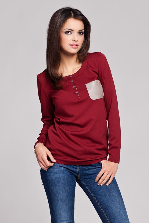 Blouse femme Figl Chemisier Chemisier — rouge