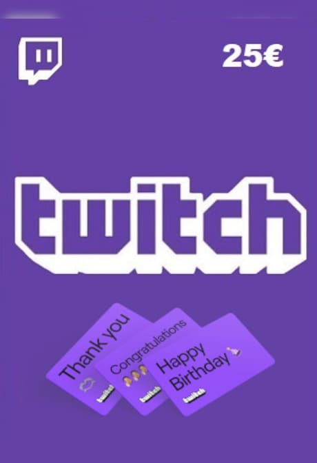 Twitch Gift Card 25 EUR - twitch Key - NETHERLANDS