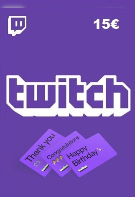 Twitch Gift Card 15 EUR - twitch Key - AUSTRIA