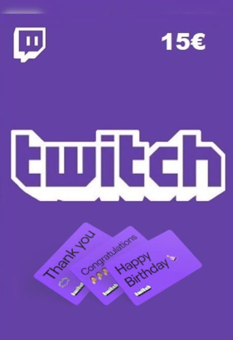 Twitch Gift Card 15 EUR - twitch Key - BELGIUM