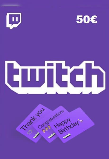 Twitch Gift Card 50 EUR - twitch Key - BELGIUM