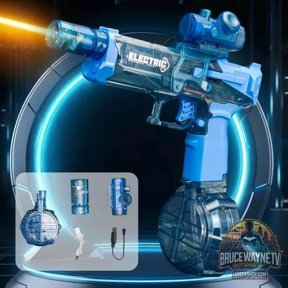 🔫 Pistolet à eau électrique haute pression – Rafales automatiques & LED - Legeekshop