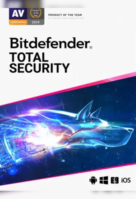 Bitdefender Total Security 2020 (1 Device, 1 Year) - PC, Android, Mac, iOS - Key EUROPE
