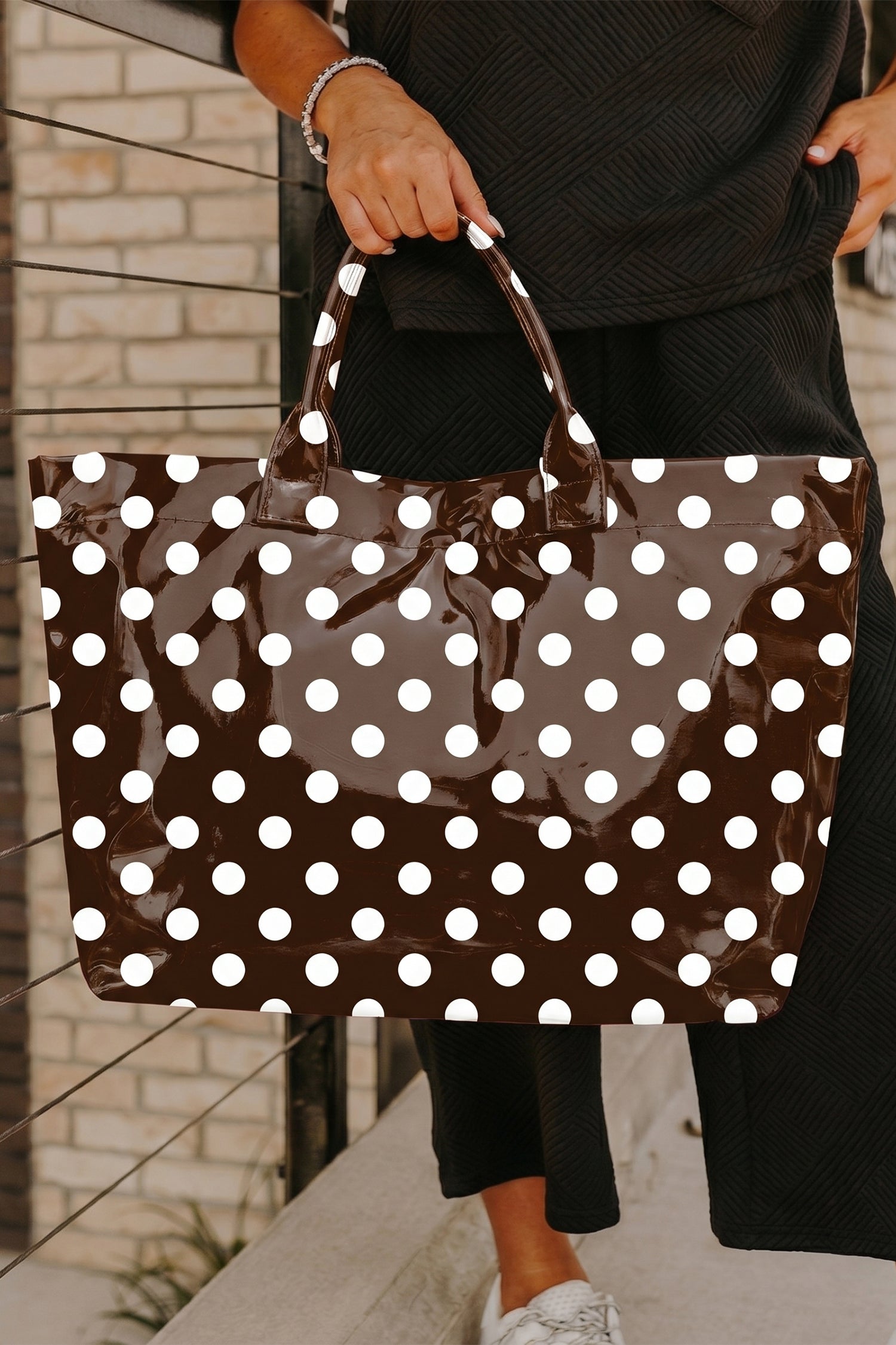 Pièce mode femme pois — noir
