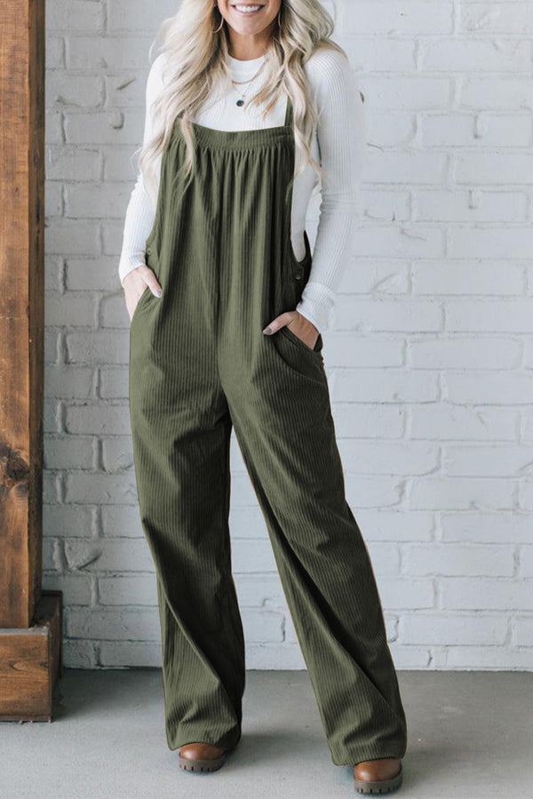 Pièce mode femme poches, ample, uni — vert
