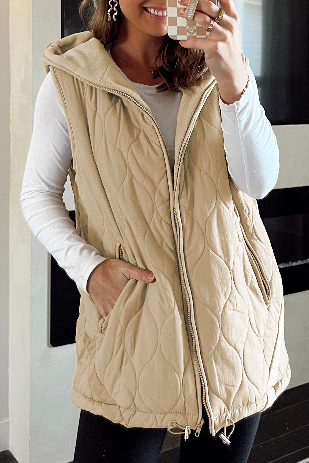 Veste femme casual — kaki