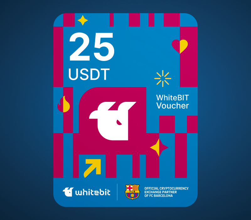 WhiteBIT - FC Barcelona Edition - 25 USDT Voucher