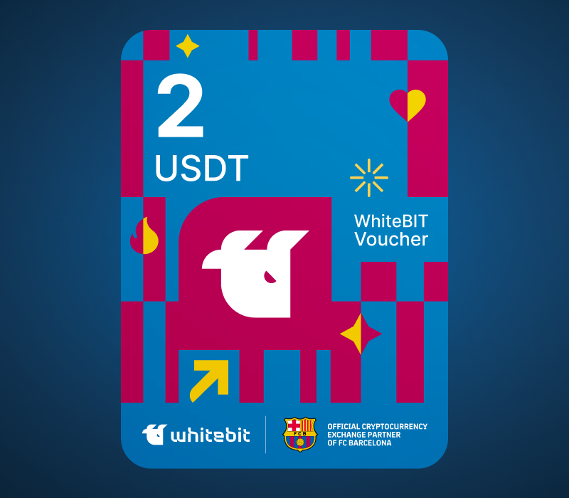 WhiteBIT - FC Barcelona Edition - 2 USDT Voucher
