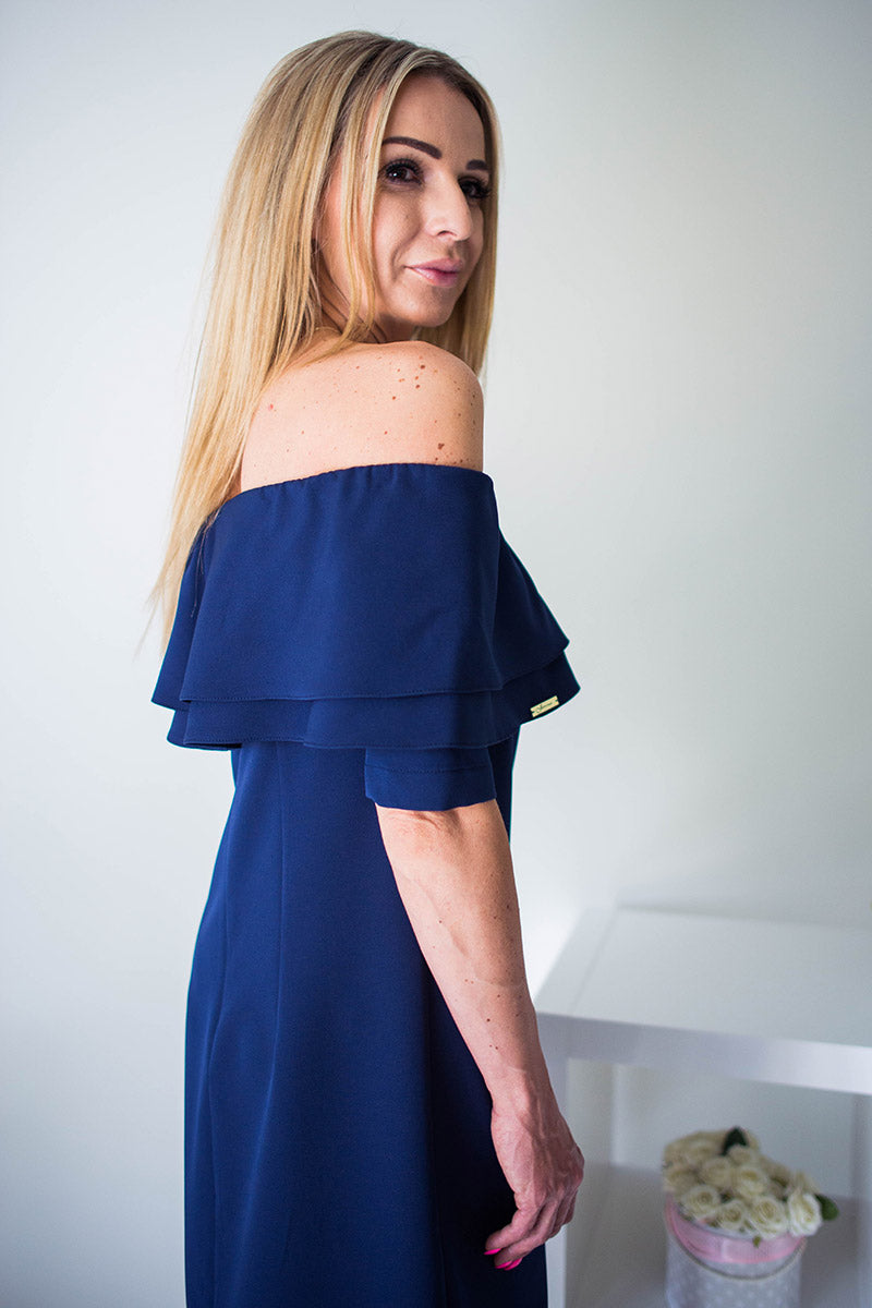 Robe femme Jersa De Cocktail De — bleu marine