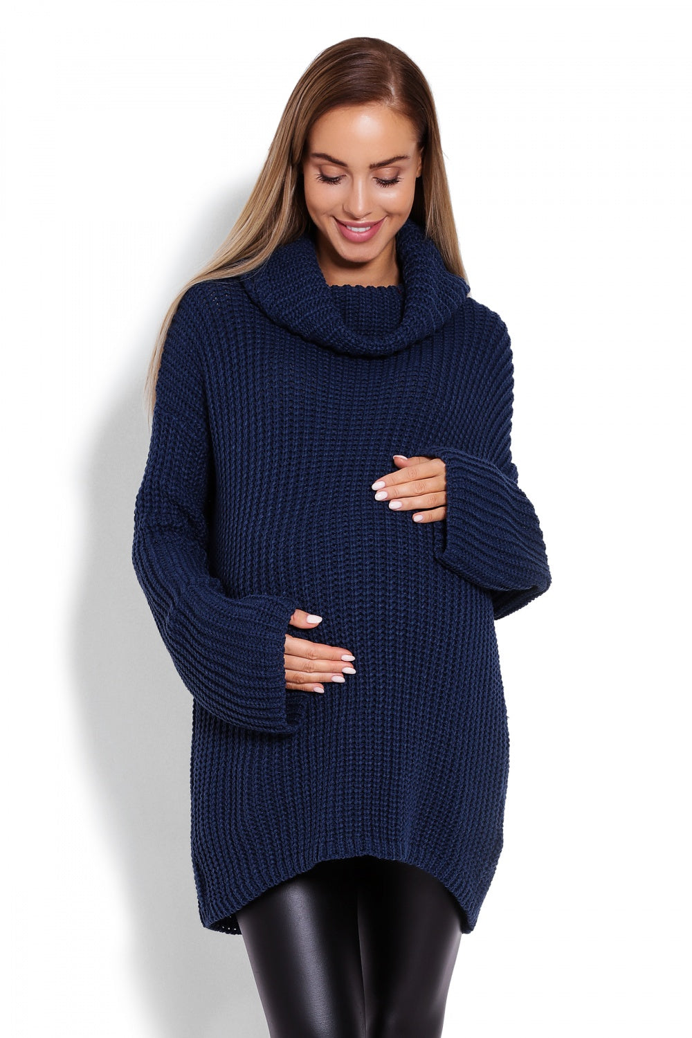 Chandail grossesse femme PeeKaBoo — bleu marine